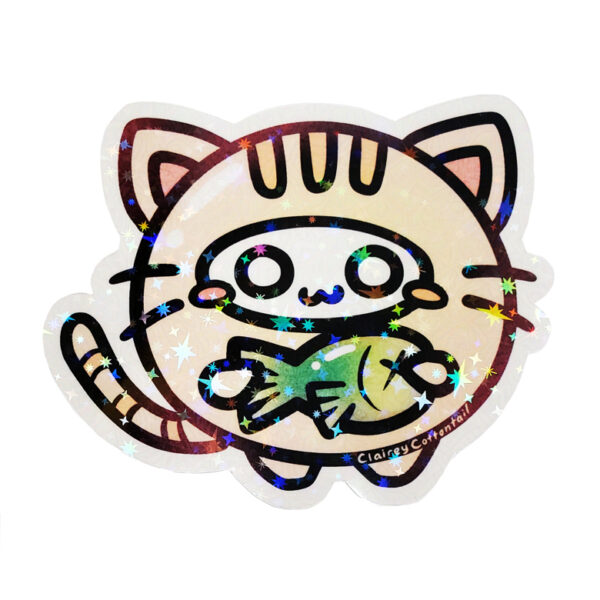 Little Weirdo (Orange Cat) Sticker
